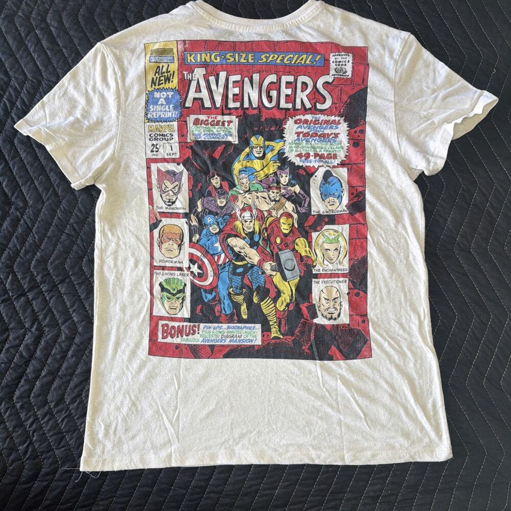 The Avengers T-shirt marvel comics adult classic fit cotton graphic tee